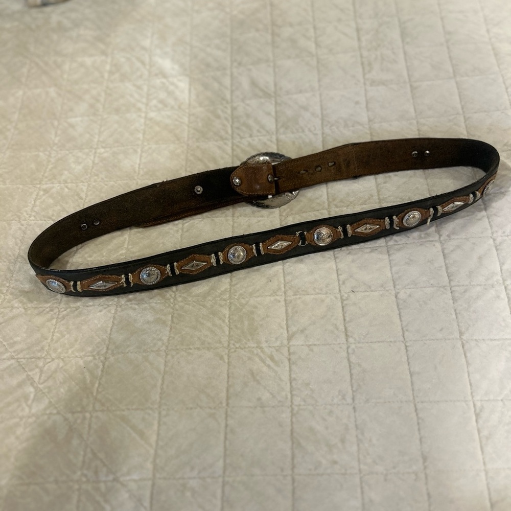 Vintage Western Justin Leather Belt
